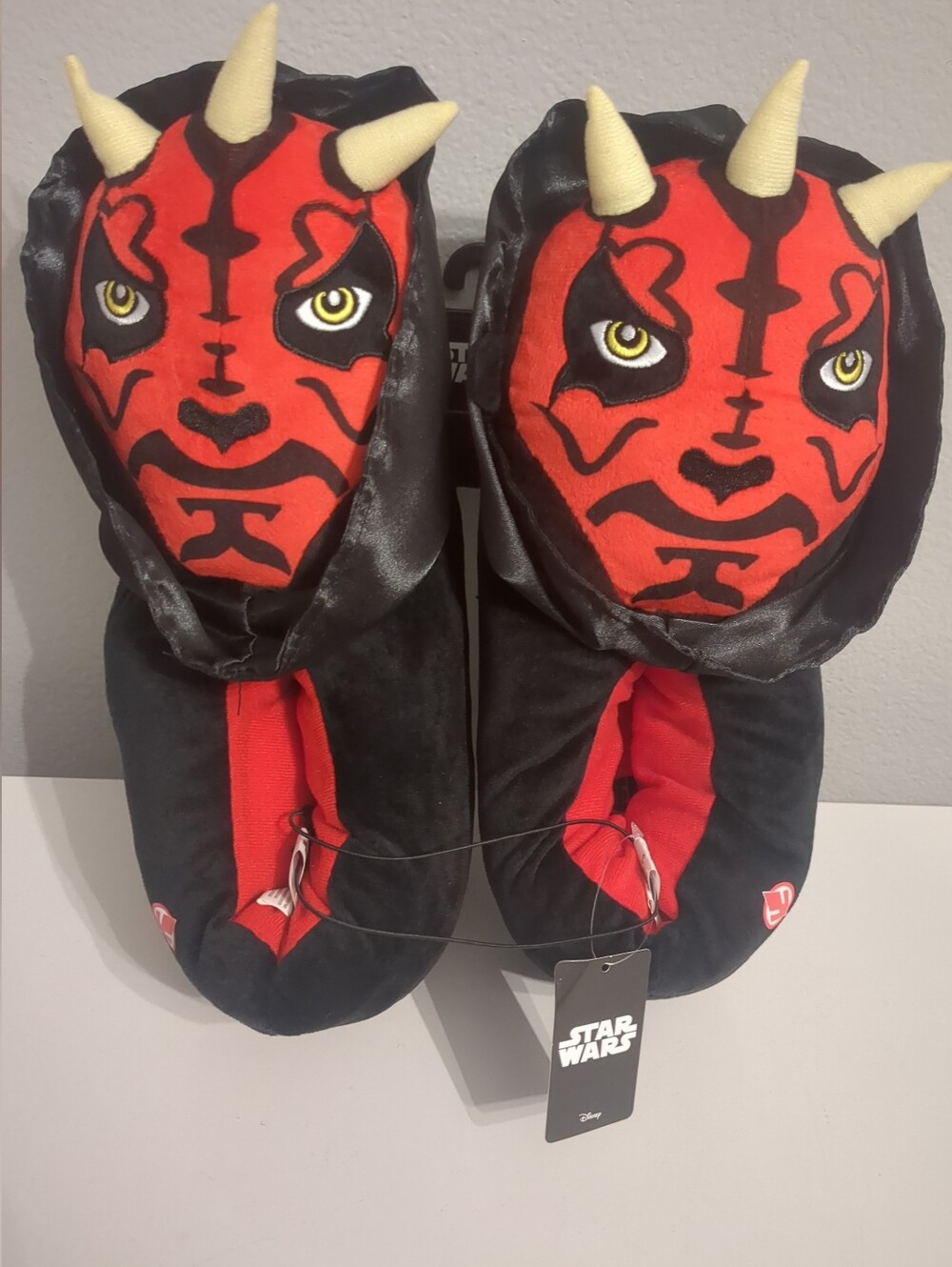 Disney Star Wars Darth Maul 3D Plush Slippers NWT Size Medium Unisex